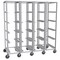 Lockwood Manufacturing 4-Column Mail Tub Caddie, Holds 20 Totes, Adjustable 3.5" Wide Supports RR69-5-3-13-4W - alternate 1